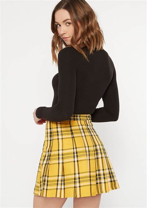 ssense mini skirt|girls in plaid mini skirts.